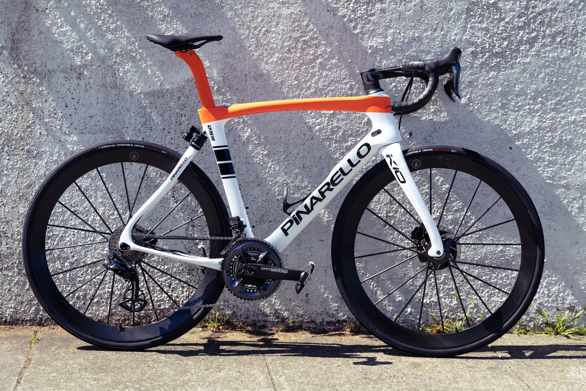 Bike of the Week: An Orange and White Striped Pinarello Dogma K10