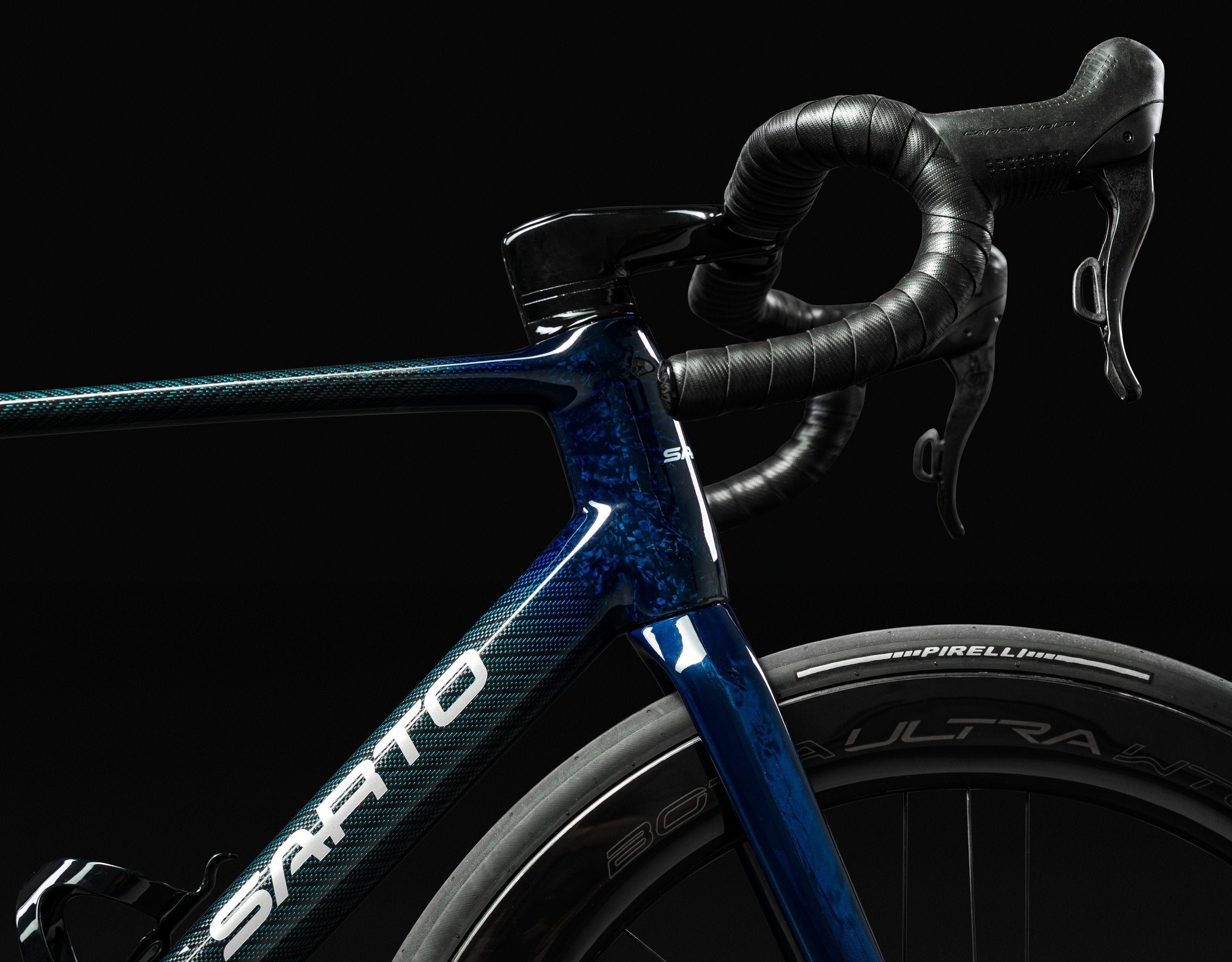 Sarto Cima TC head tube and fork in Blue